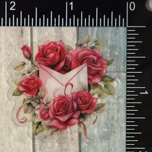 🌀10/$10🌀 Love Valentine's Day Translucent Reusable Waterproof Vinyl Sticker